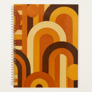 Agenda Arcos y manchas solares Diseño geométrico retro MC