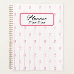 Agenda Arcos y rayas rosadas