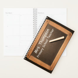 Agenda Ardoise Vintage School Slate Chalk Planner
