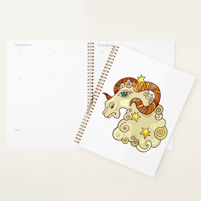 Agenda Aries Zodiac Ram Coloroso Astrológico (Subido por el creador)
