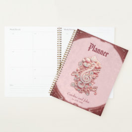 Agenda Armonía en rosa, un majestuoso y estilizado trinqu