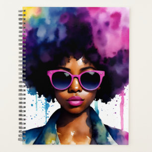 Agenda Aroma afro de pelo arcoiris Mujeres negras gafas d