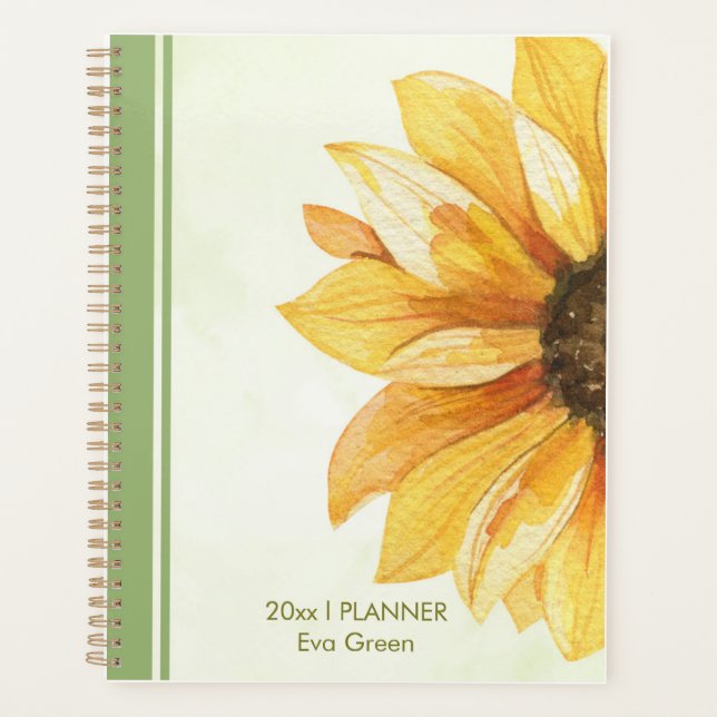 Agenda Aroma de color amarillo y verde dulce (Anverso)