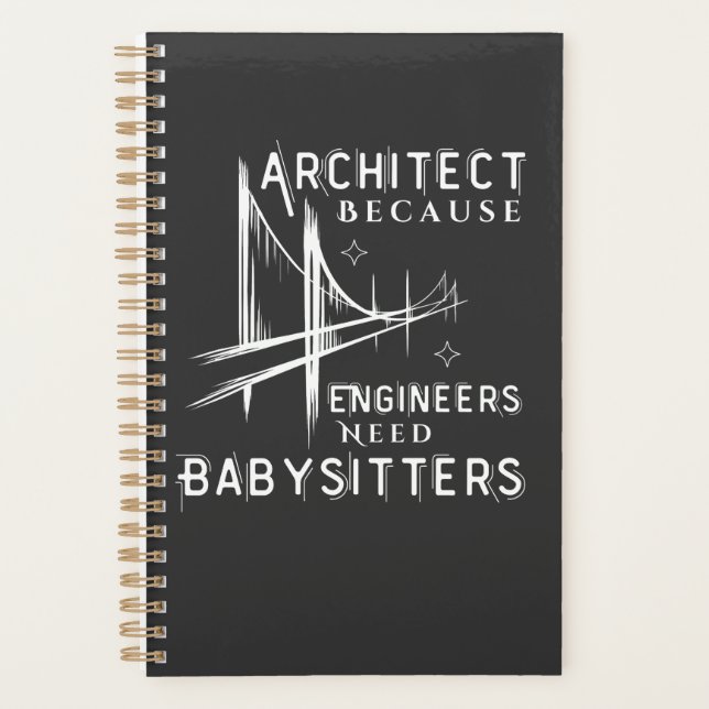 Agenda Arquitecto porque los ingenieros necesitan bebés (Anverso)