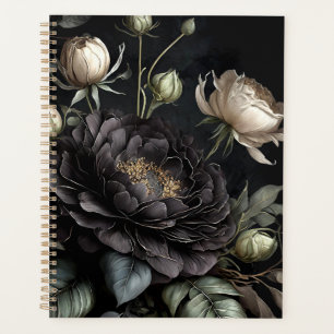 Agenda Arreglo de Rosa gótico Flor negra