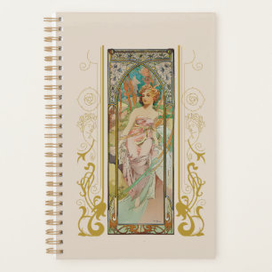 Agenda Art Nouveau Alphonse Mucha - Despertar por la maña