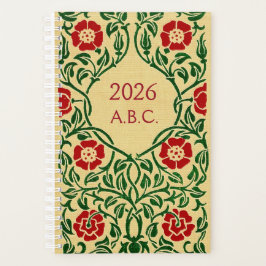 Agenda Art Nouveau Rosa Date Planner 2026 (Monograma)