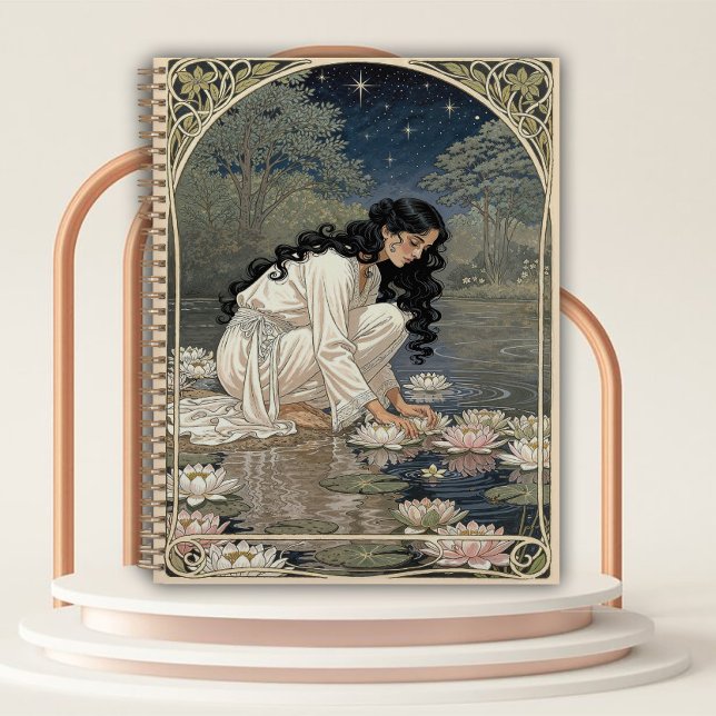 Agenda Art Nouveau Woman with Water Lilies (Subido por el creador)