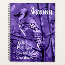 Arte abstracto de color azul Jay Bird Pink persona