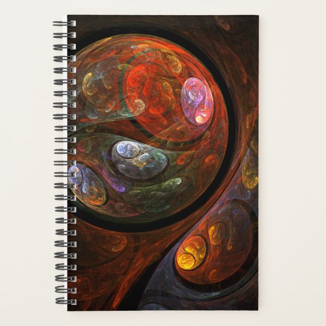 Agenda Arte abstracto de conexión fluida (Anverso)