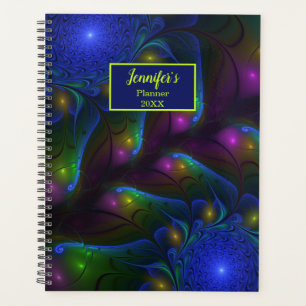 Agenda Arte abstracto moderno fractal luminoso colorido n