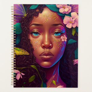 Agenda Arte afroamericano de fantasía de hadas negras