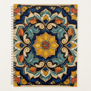 Agenda Arte Antiguo Deco Majólica Floral Artesano Nouveau