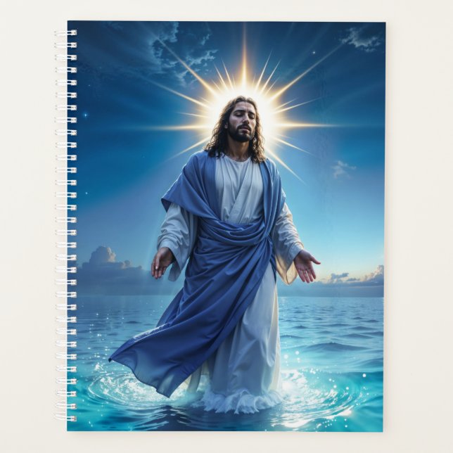 Agenda Arte brillante cristiano Jesucristo fe esperanza a (Anverso)