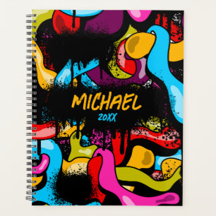 Agenda Arte Callejero Hip Hop Graffiti Neon Colorido Adol