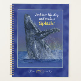 Agenda Arte de ballena con planes semanales y diarios div