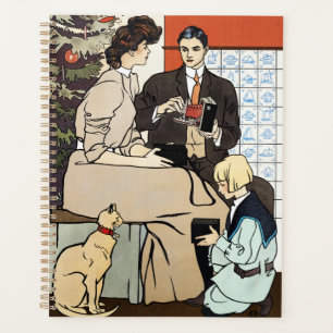 Agenda Arte de cámara antigua familiar de Navidad victori