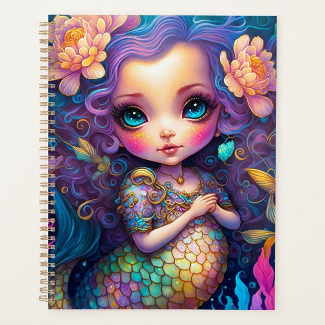 Agenda Arte de fantasía con sirena (Anverso)