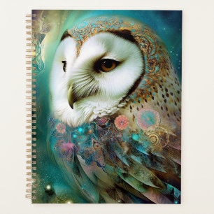 Agenda Arte de fantasía de búho cósmico
