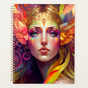 Agenda Arte de fantasía de diosa arcoiris