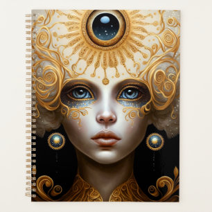 Agenda Arte de fantasía de diosa de los ojos