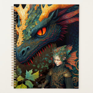 Agenda Arte De Fantasía De Elf Y Dragon