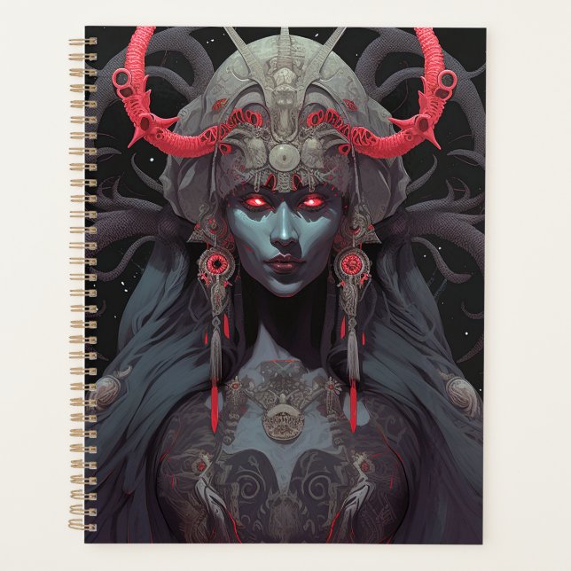Agenda Arte de fantasía de la Reina Demonio (Anverso)