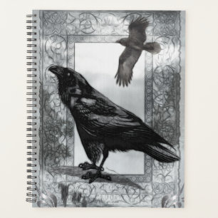 Agenda Arte de fantasía de Raven victoriano gótico