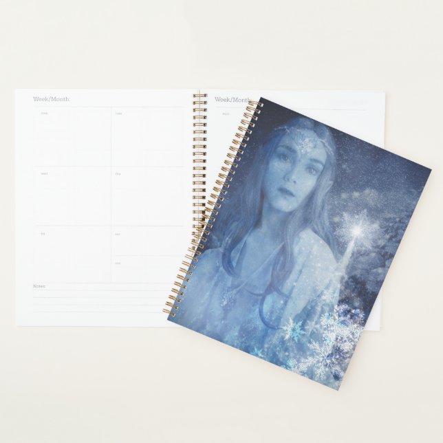 Agenda Arte de fantasía de reina de la nieve Navidades (Demostración)