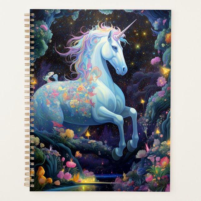 Agenda Arte de fantasía de Unicorn (Anverso)