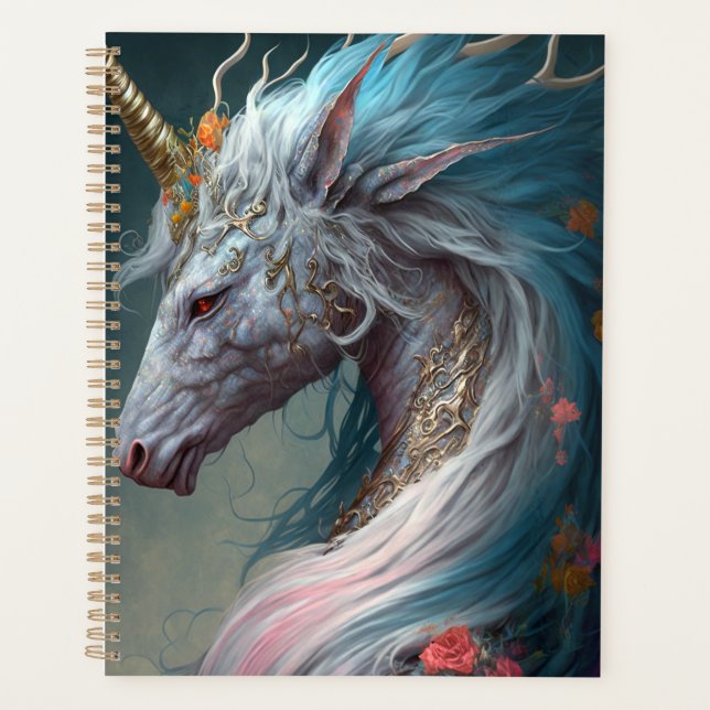 Agenda Arte de fantasía de Unicorn Dragon (Anverso)