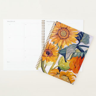Agenda Arte de Flor de Agua Sunflower