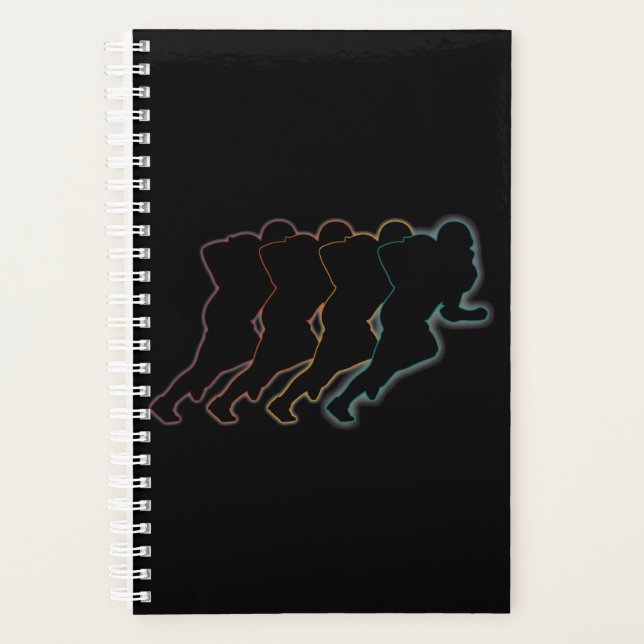 Agenda Arte de fútbol americano retro (Anverso)