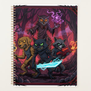Agenda Arte de Guerreros Animales de Fantasía Eléctrica