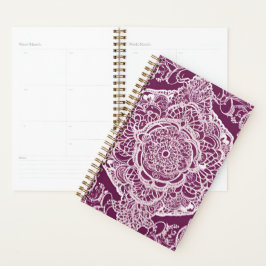 Agenda Arte de IA de mandala púrpura