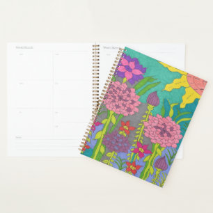 Agenda Arte de jardín floral de primavera