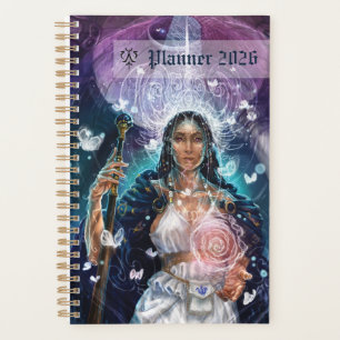 Agenda arte de la carta de la Suma Sacerdotisa del Tarot
