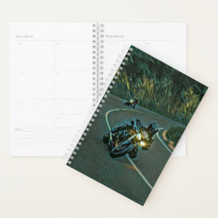 Agenda arte de motocicleta vintage