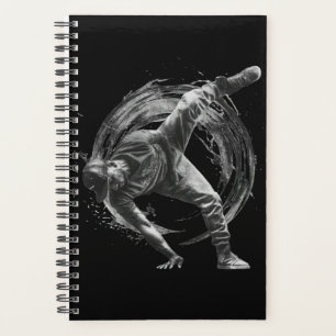 Agenda Arte de movimiento monocromo de estilo urbano