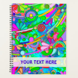 Agenda Arte de patrón pintado a mano y digitalmente 18