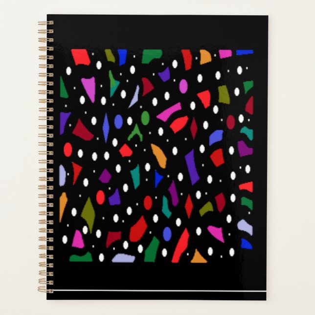 Agenda Arte de patrones de bits y piezas de mosaico (Anverso)