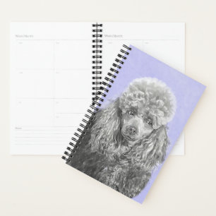 Agenda Arte de perro azul grisáceo de juguete en miniatur