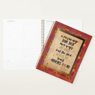 Agenda Arte de versículos de la Biblia cristiana Proverbi