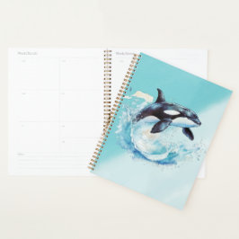 Agenda Arte de vida silvestre del océano turquesa Orca Sp