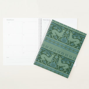 Agenda Arte Deco Nouveau Perro Naturaleza Patrón Animal