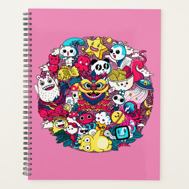 Agenda Arte Doodle Japonés (Anverso)