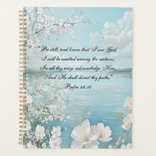 Agenda Arte floral de pared con versículos bíblicos perso
