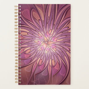 Agenda Arte floral fractal moderno abstracto colores de b
