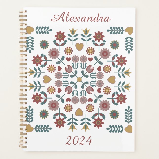 Agenda Arte folclórico (Anverso)