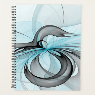 Agenda Arte fractal moderno gris antracita abstracto